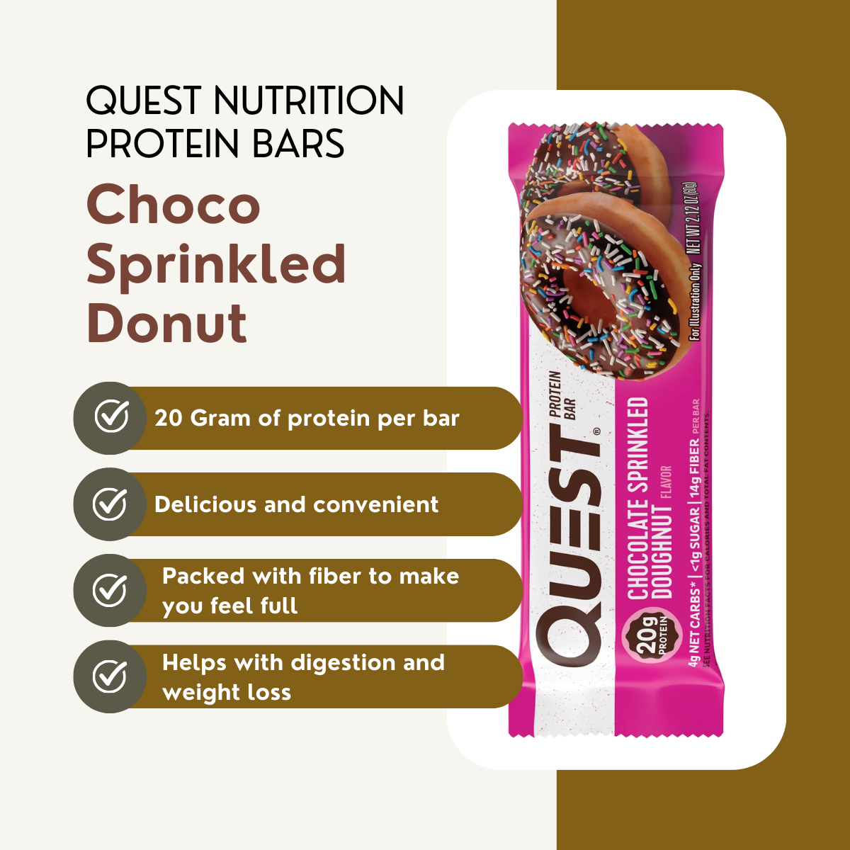 Protein Bar Low Carb, Various Brands and Assorted Flavors, 1pcs