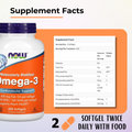 Now Foods, Omega-3, 180 EPA/120 DHA, 200-500 Softgels - Ultimate Sup Singapore