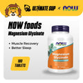 NOW Foods, Magnesium Glycinate, 180 Tablets - Ultimate Sup Singapore