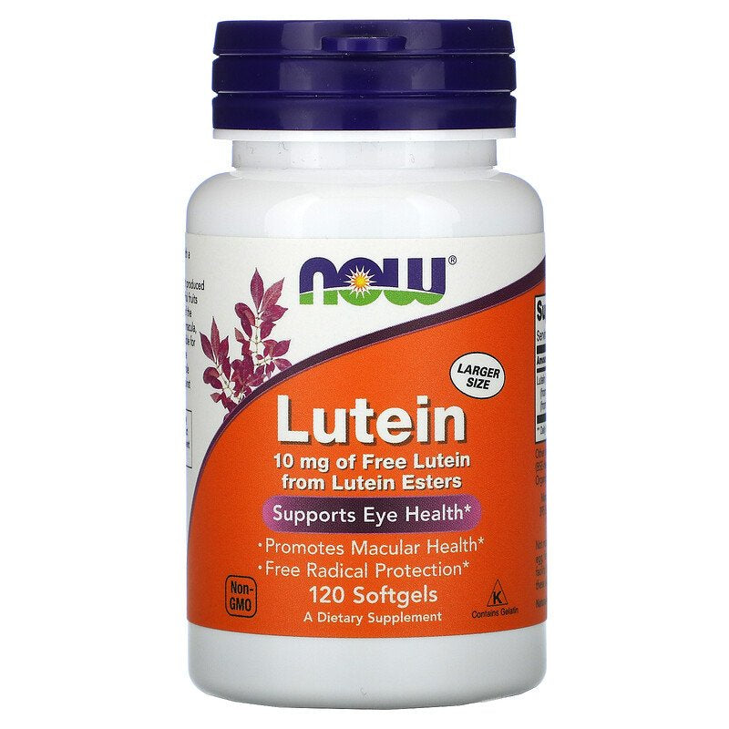 Now Foods, Lutein Eye Health, 10 mg, 120 Softgels - Ultimate Sup Singapore