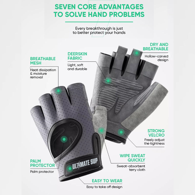 Ultimate Sup New Training Gloves, Weight Lifting Gloves, Anti Slip, Protect Palms, Quick Sweat Absorb - Ultimate Sup Singapore