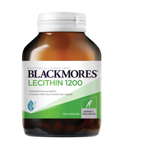 Blackmores Lecithin 1200mg Support Liver Function & Aids Fat Metabolism, 100 capsules - Ultimate Sup Singapore