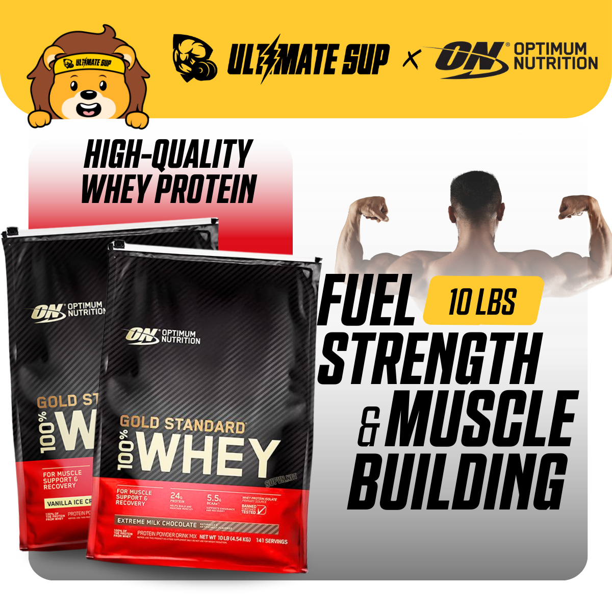 ON Whey 10lb - feature