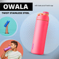 Owala Twist Stainless Steel Water Bottle | Tumbler | Protein Shaker 24oz - Ultimate Sup - Ultimate Sup Singapore