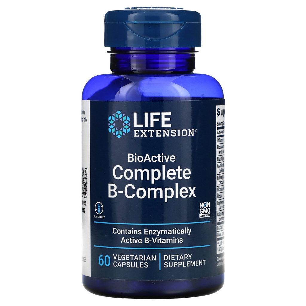 Life Extension, BioActive Complete B-Complex, 60 Caps - Ultimate Sup Singapore