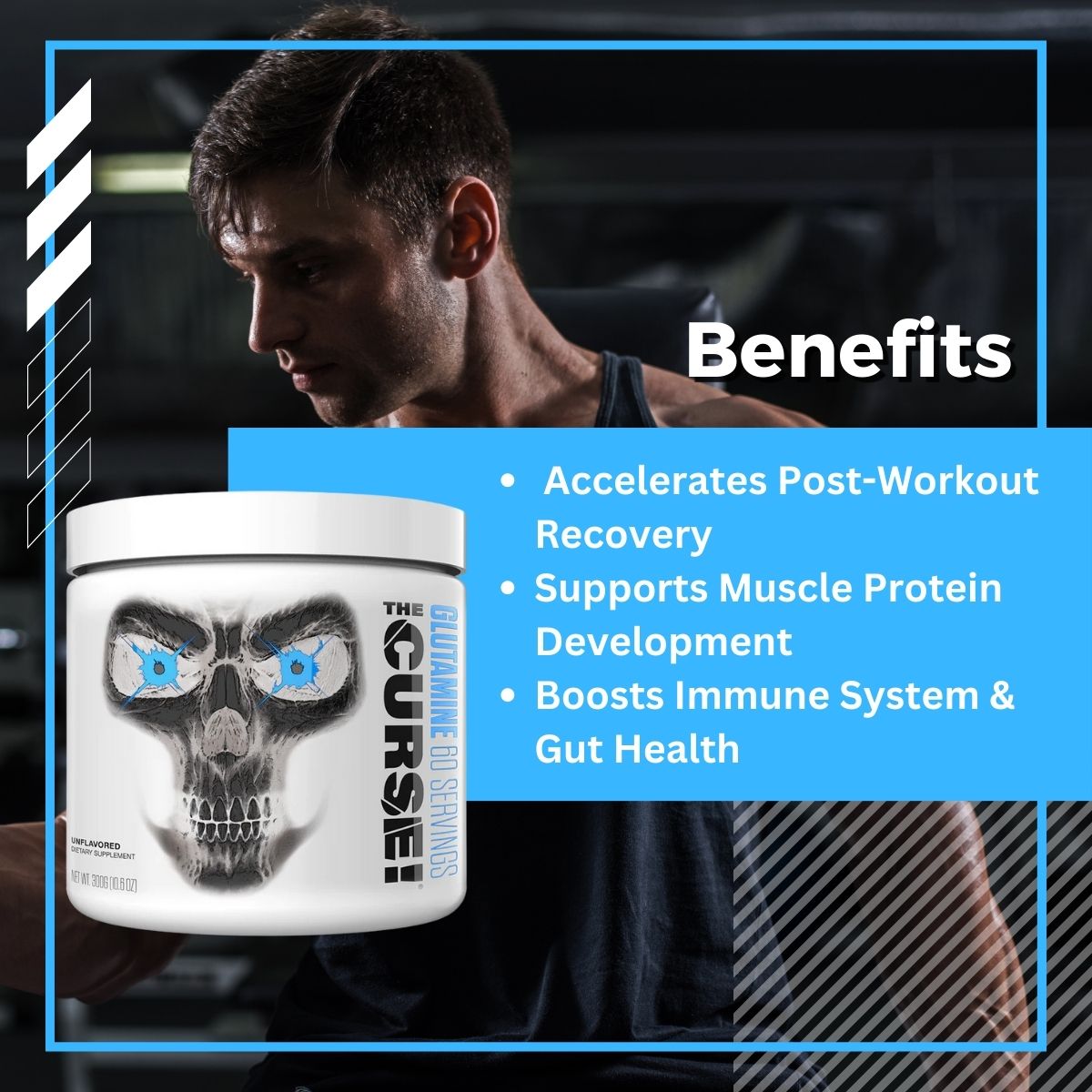 JNX, The Curse! Micronized Glutamine, 60 Servings - Ultimate Sup Singapore