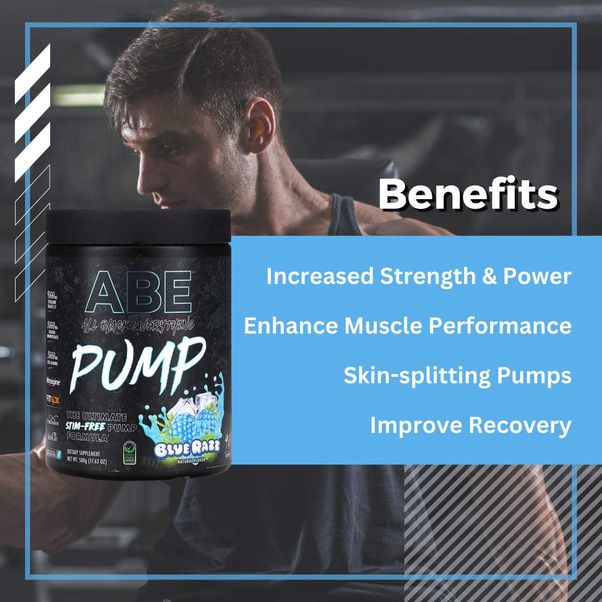 ABE, Pump, Stim-Free Pre Workout Powder, Various Flavor, 17.63 oz (500 g) - Ultimate Sup Singapore