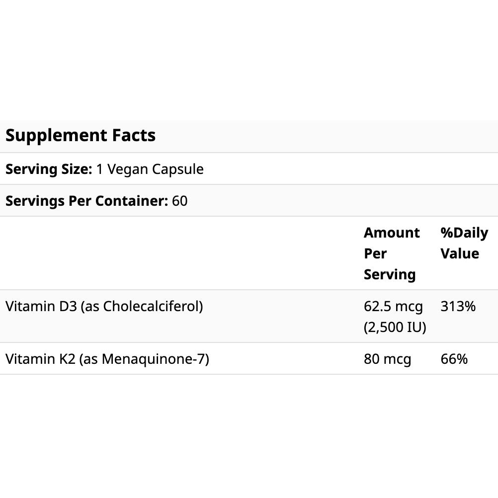 MRM, Vegan Vitamin D3 & K2 | 60 Vegan Capsules - Ultimate Sup Singapore