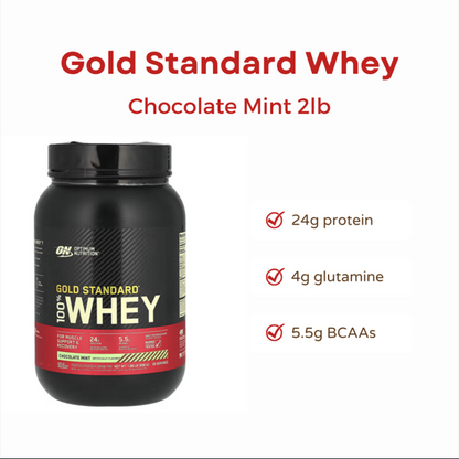 Optimum Nutrition, Gold Standard Whey Protein Powder, 1-10 lbs