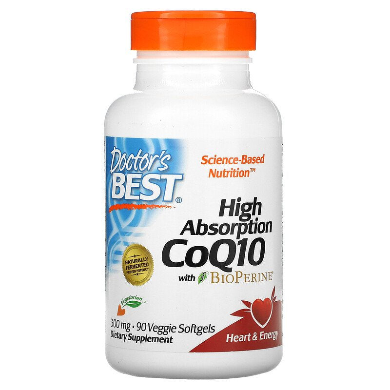Doctor's Best, High Absorption CoQ10 With BioPerine, Support Heart & Energy, 90-360 Softgels - Ultimate Sup Singapore