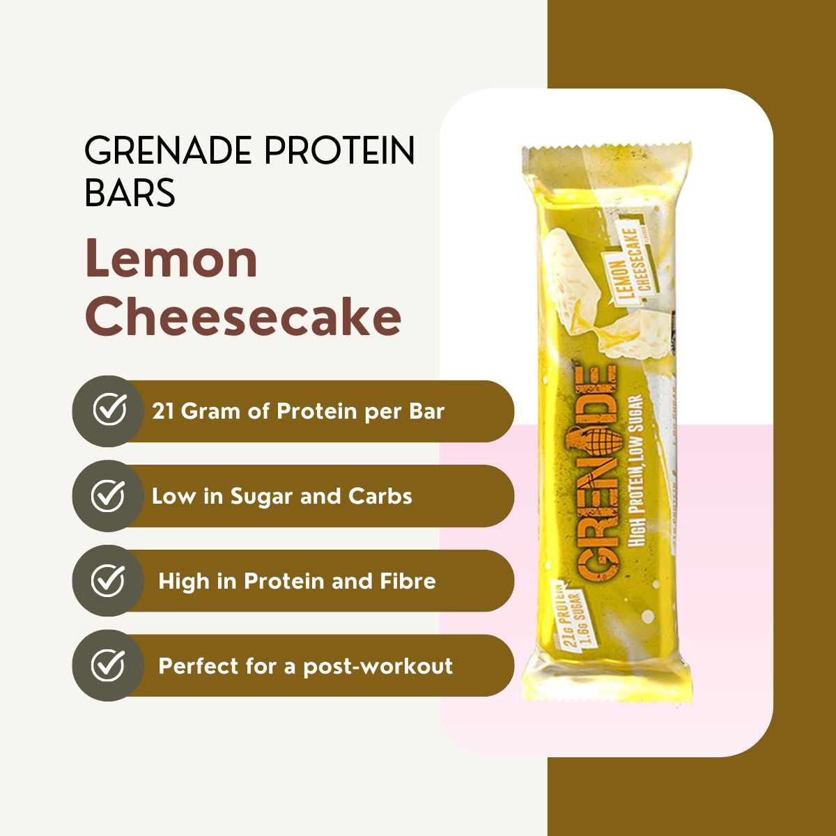Protein Bar Low Carb, Various Brands and Assorted Flavors, 1pcs