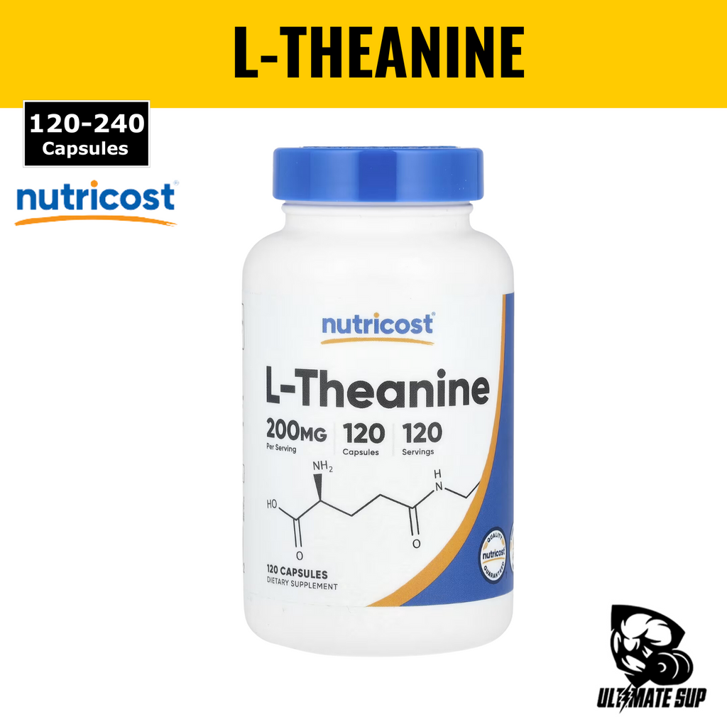 Nutricost, L-Theanine, 200 mg, 120 - 240 Capsules - Thumbnail