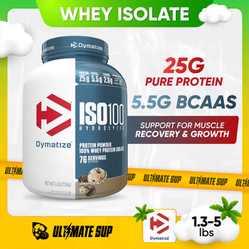 Dymatize Nutrition, ISO 100 Hydrolyzed, 1.3 - 5lb - Ultimate Sup Singapore