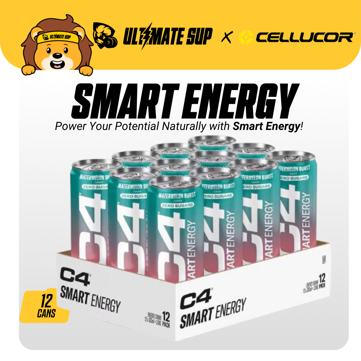 Cellucor C4 Smart Energy 12 x 330ml - Ultimate Sup Singapore