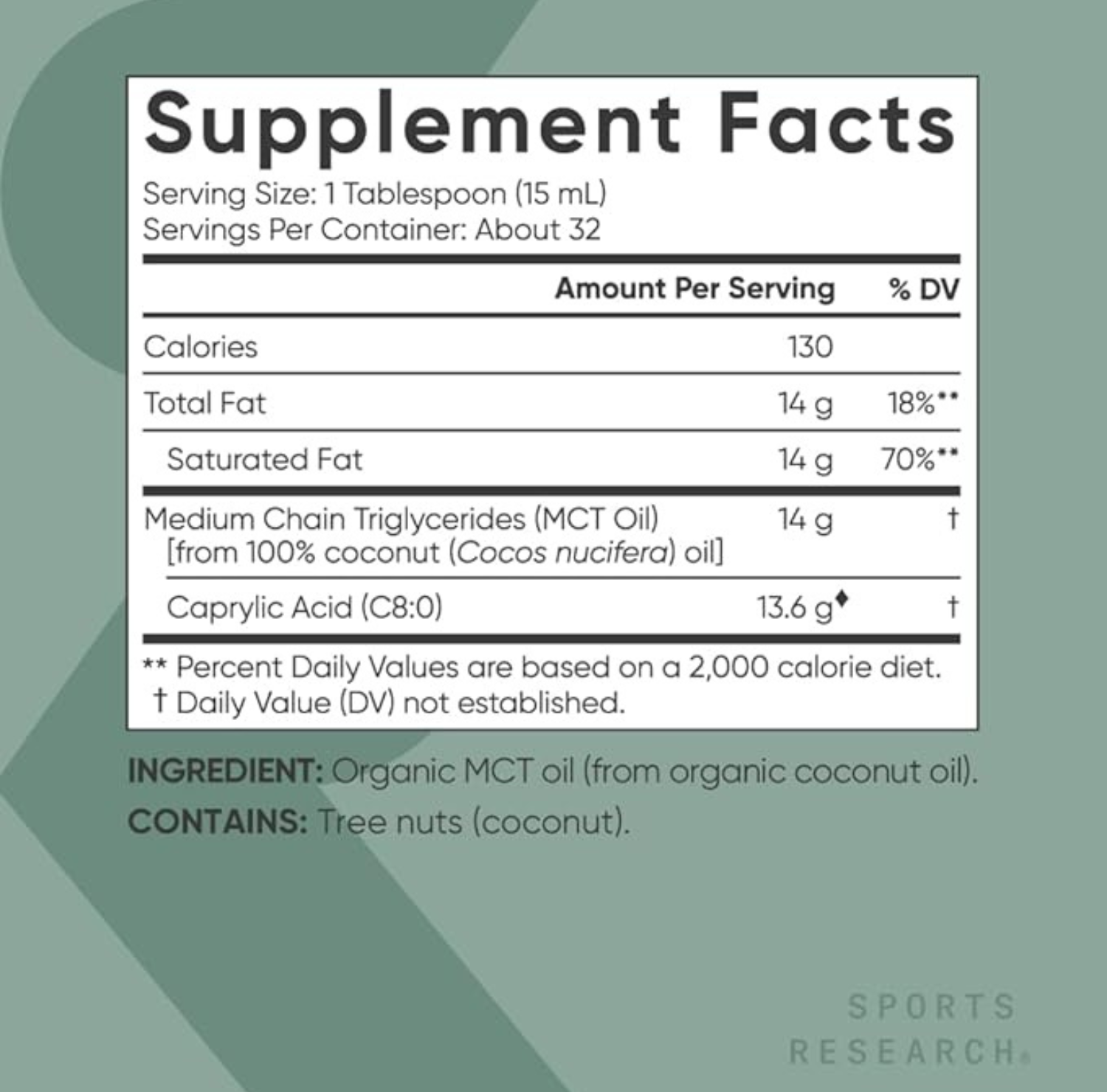 Sports Research MCT Oil Liquid | 100% Non-GMO Coconuts | 473ml - Ultimate Sup Singapore