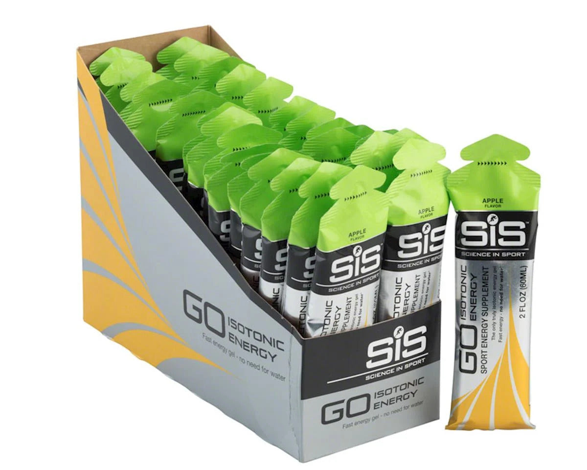 Science In Sport GO Isotonic Energy Gels, Running Gels with 22 g Carbohydrates, Low Sugar, 6 - 30 pack, 60 ml Per Serving - Ultimate Sup Singapore