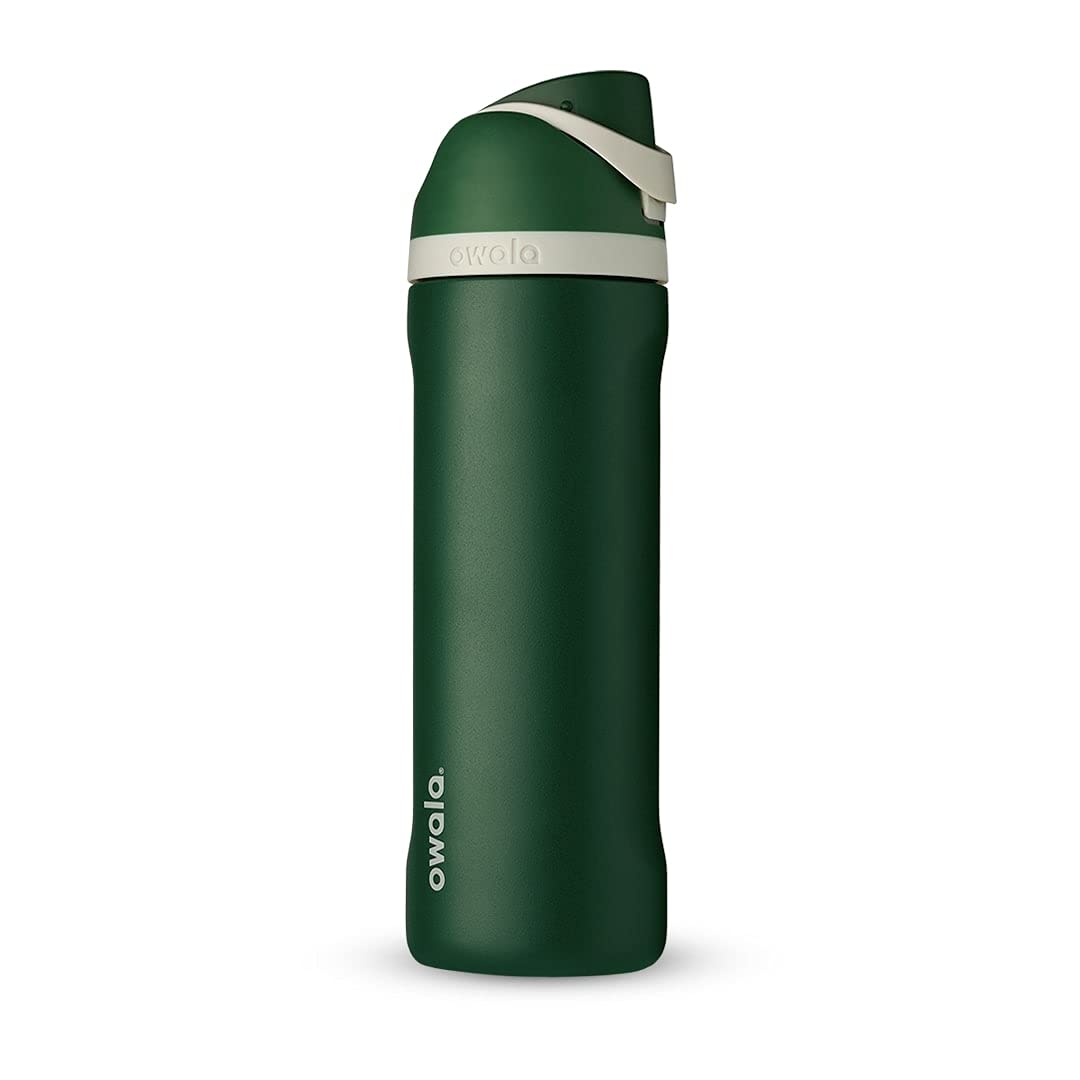 Owala, FreeSip Insulated Stainless Steel Blender Bottle w Locking Push Button Lid, 19oz - 24oz - 32oz - 40oz