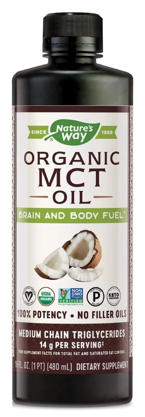 Nature's Way, Organic MCT Oil | Supports Ketogenic Diets | Promote Weight Loss, 480 ml - Ultimate Sup Singapore