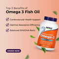 Now Foods, Omega-3, 180 EPA/120 DHA, 200-500 Softgels - Ultimate Sup Singapore