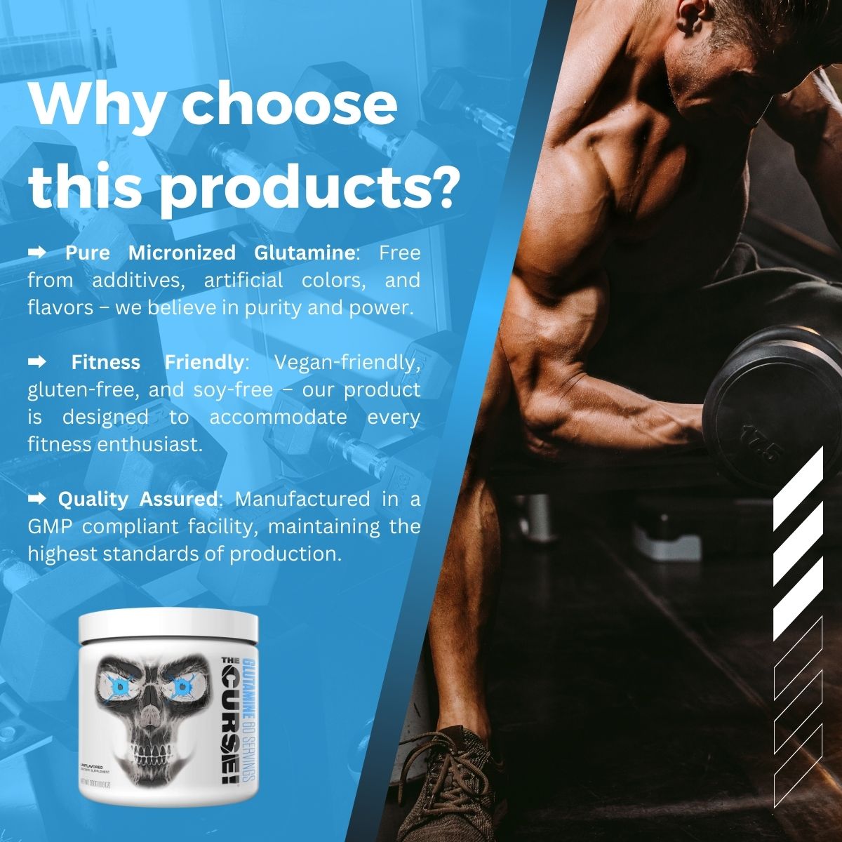 JNX, The Curse! Micronized Glutamine, 60 Servings - Ultimate Sup Singapore