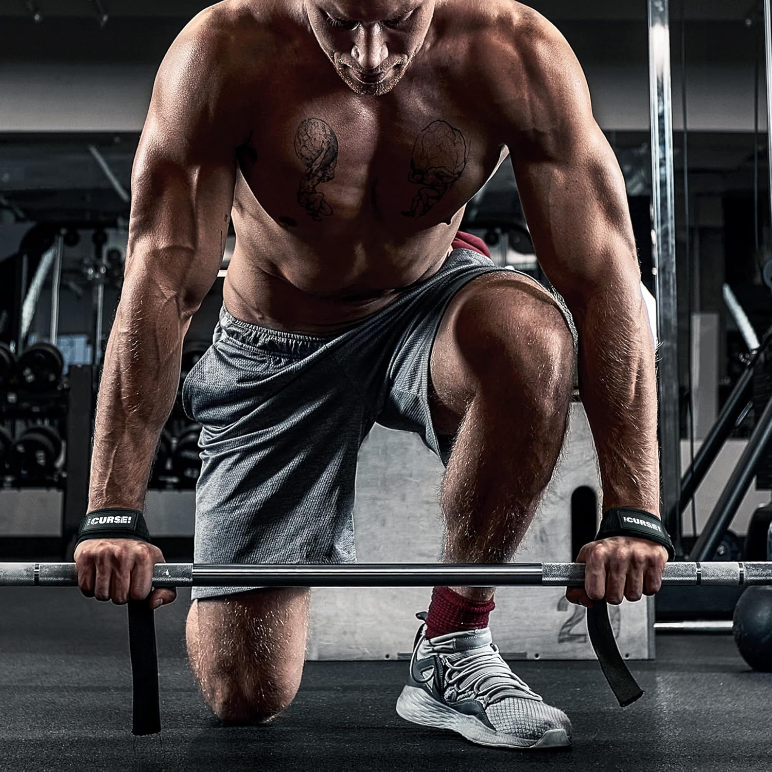 JNX The Curse, Lifting Straps, Neoprene Wrist, Support Weightlifting, Powerlifting Straps for Deadlifts, Rows and Gym - Ultimate Sup Singapore