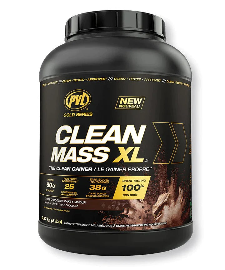 PVL Clean Mass XL, Weight Gainer Protein Powder, EAAs, BCAAs & glutamine, Muscle Recovery, 5-10LBS - Ultimate Sup Singapore