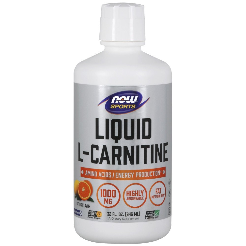 Now Sports Liquid L-Carnitine To Build Muscle, Support Fat Burning, 1000mg, 16 oz (473ml) - 32 oz (946ml) - Ultimate Sup Singapore