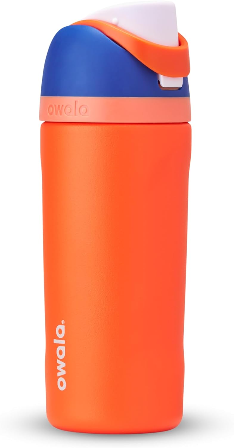 Owala, FreeSip Insulated Stainless Steel Blender Bottle w Locking Push Button Lid, 19oz - 24oz - 32oz - 40oz