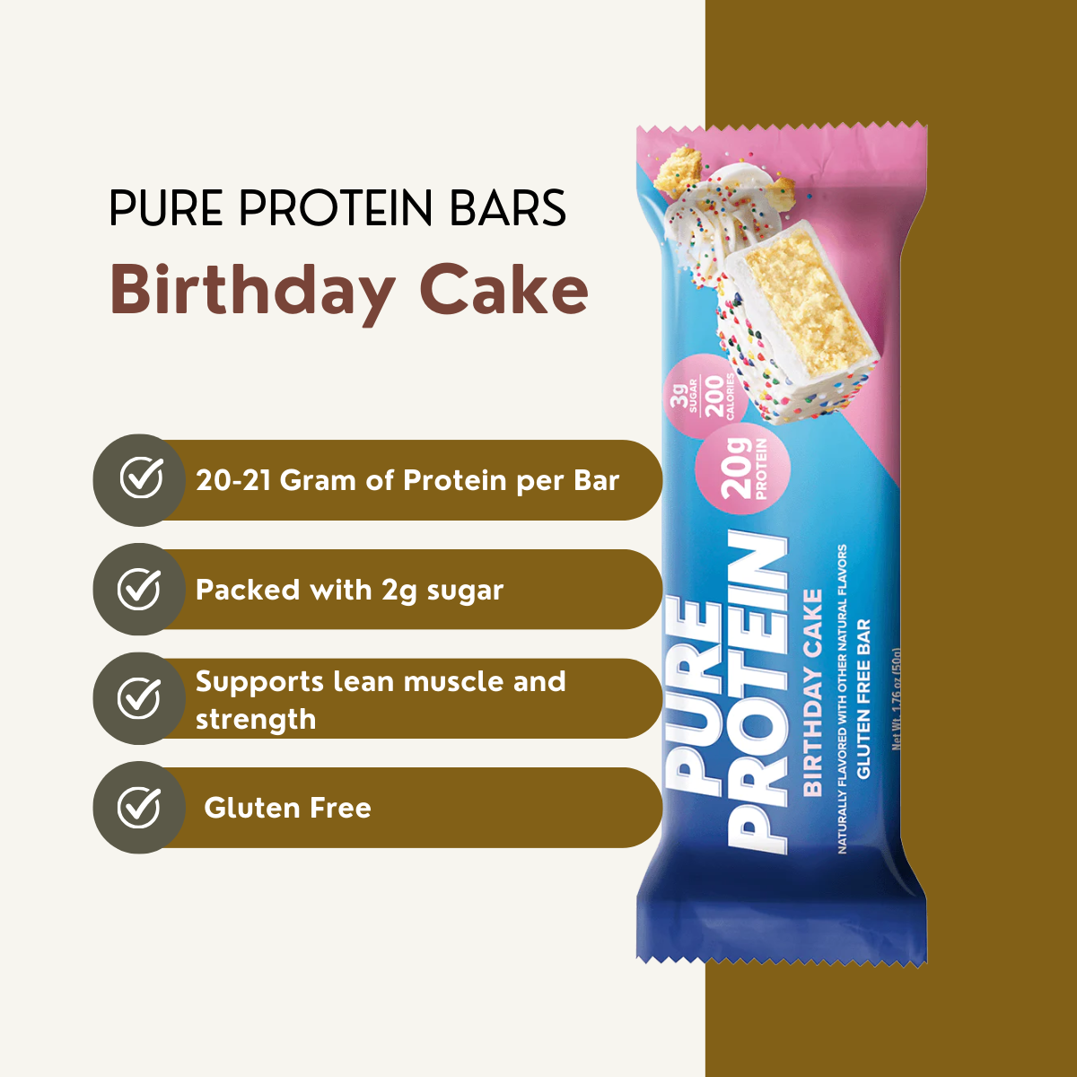 Protein Bar Low Carb, Various Brands and Assorted Flavors, 1pcs