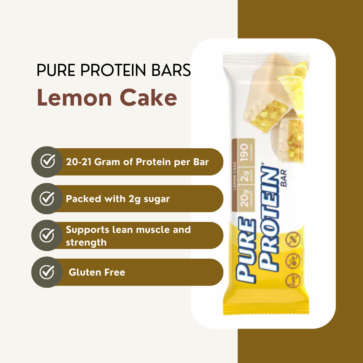 Protein Bar Low Carb, Various Brands and Assorted Flavors, 1pcs