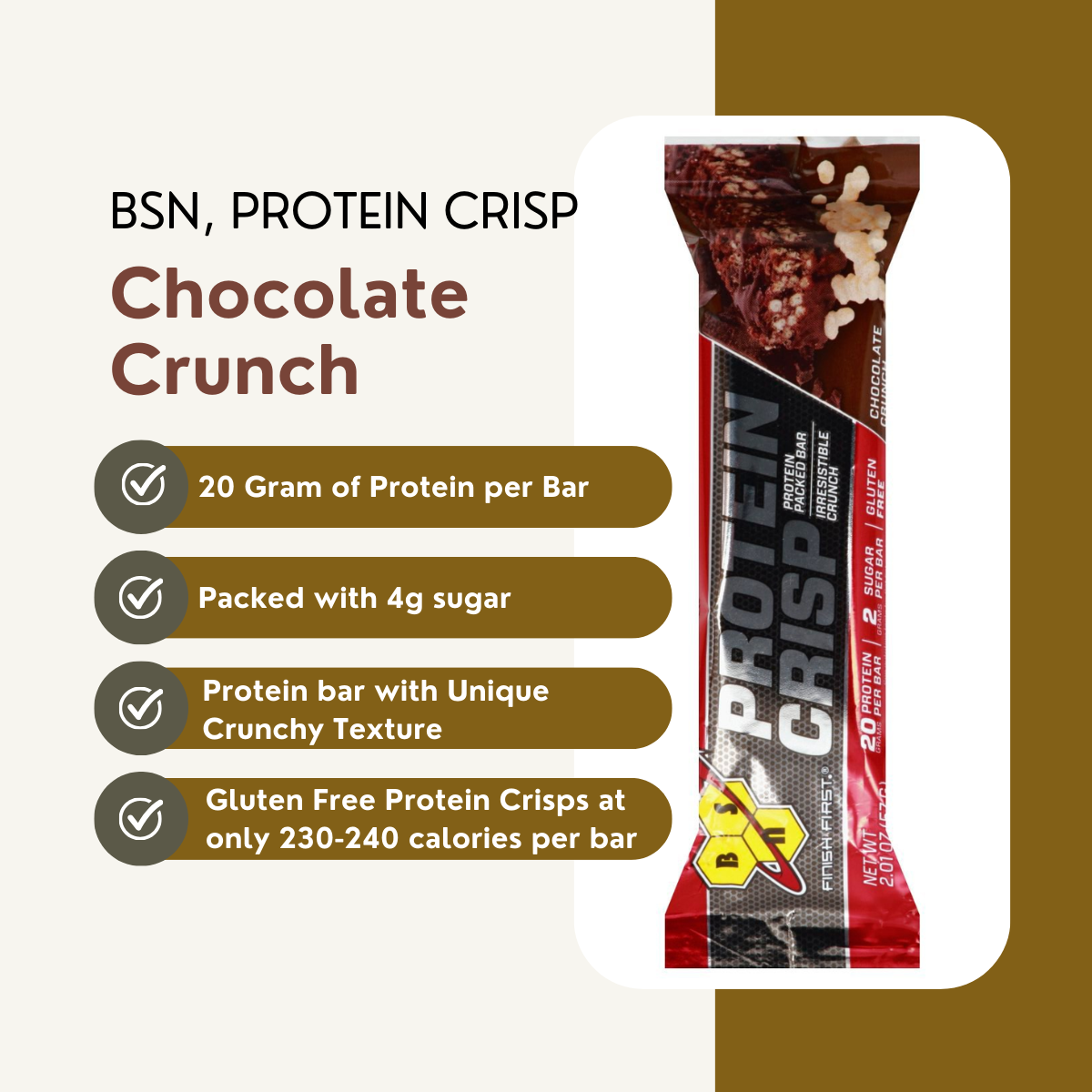 Protein Bar Low Carb, Various Brands and Assorted Flavors, 1pcs