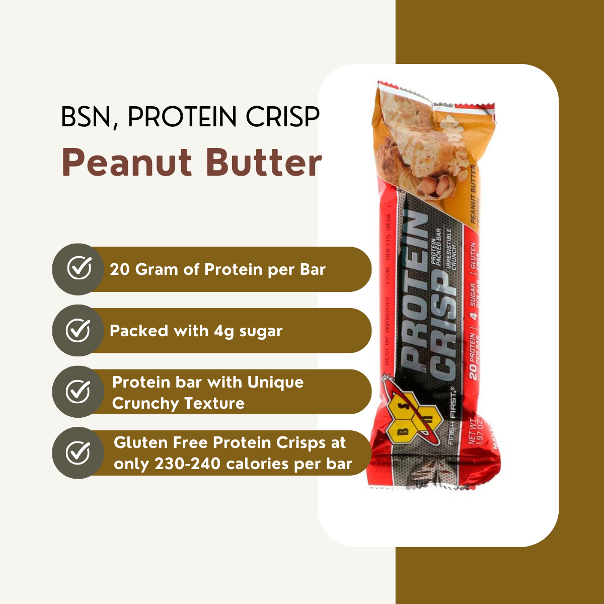 Protein Bar Low Carb, Various Brands and Assorted Flavors, 1pcs