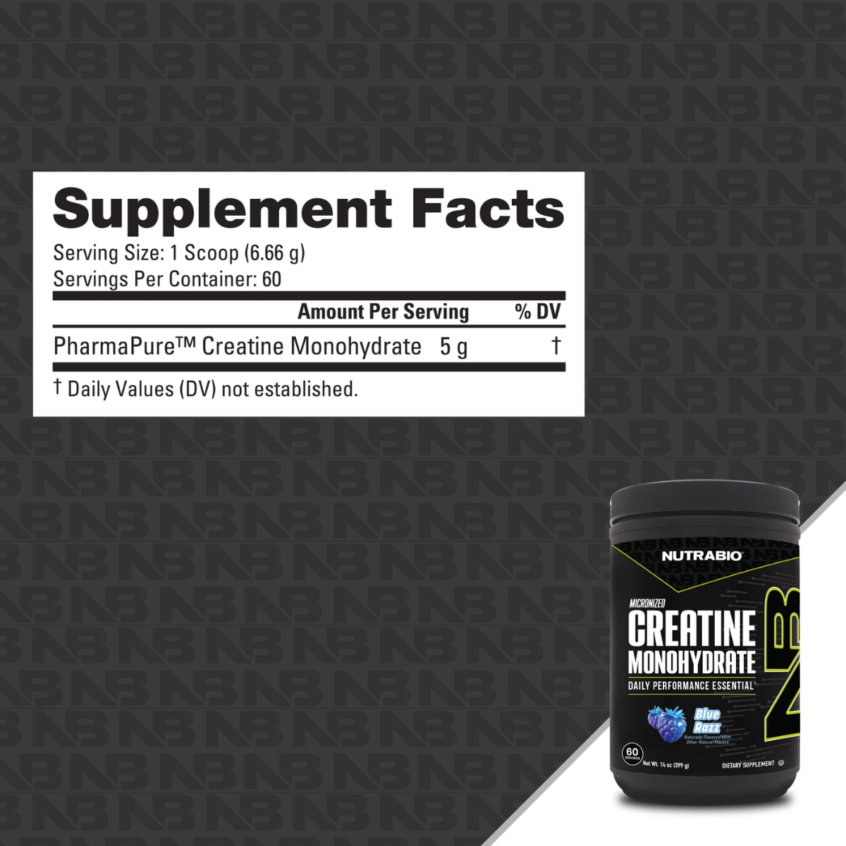 NutraBio, Monohydrate Creatine Powder, Micronized for Fast Absorption and Maxizimes Muscle, 150-500g