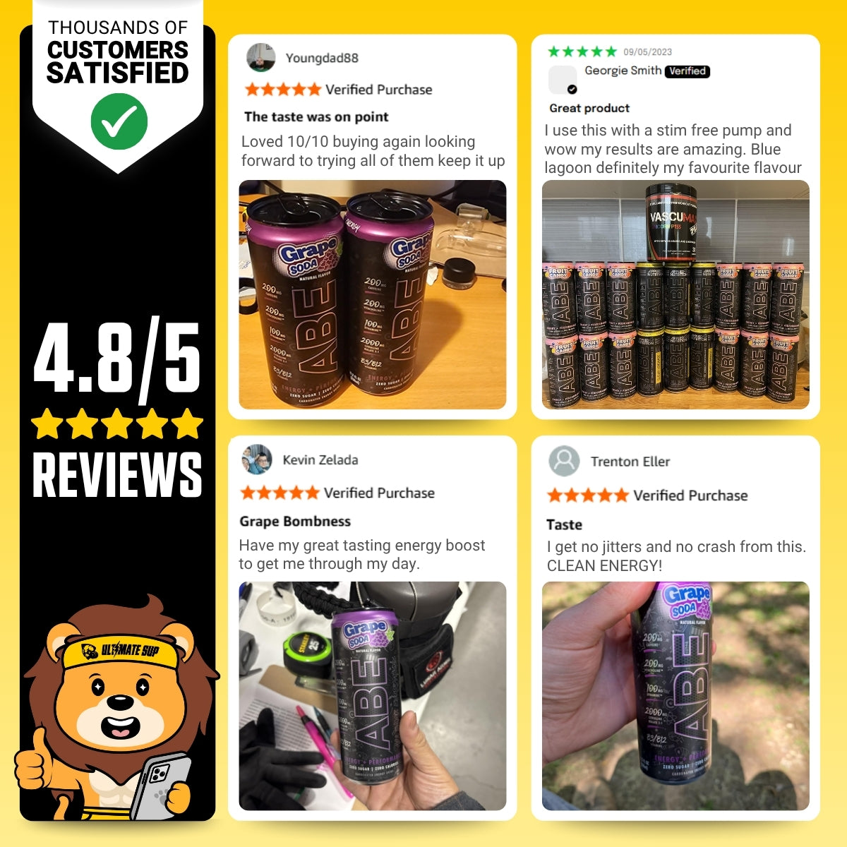 Applied Nutrition, ABE Pre Workout Cans, Pack of 12 Cans x 330ml - Ultimate Sup Singapore