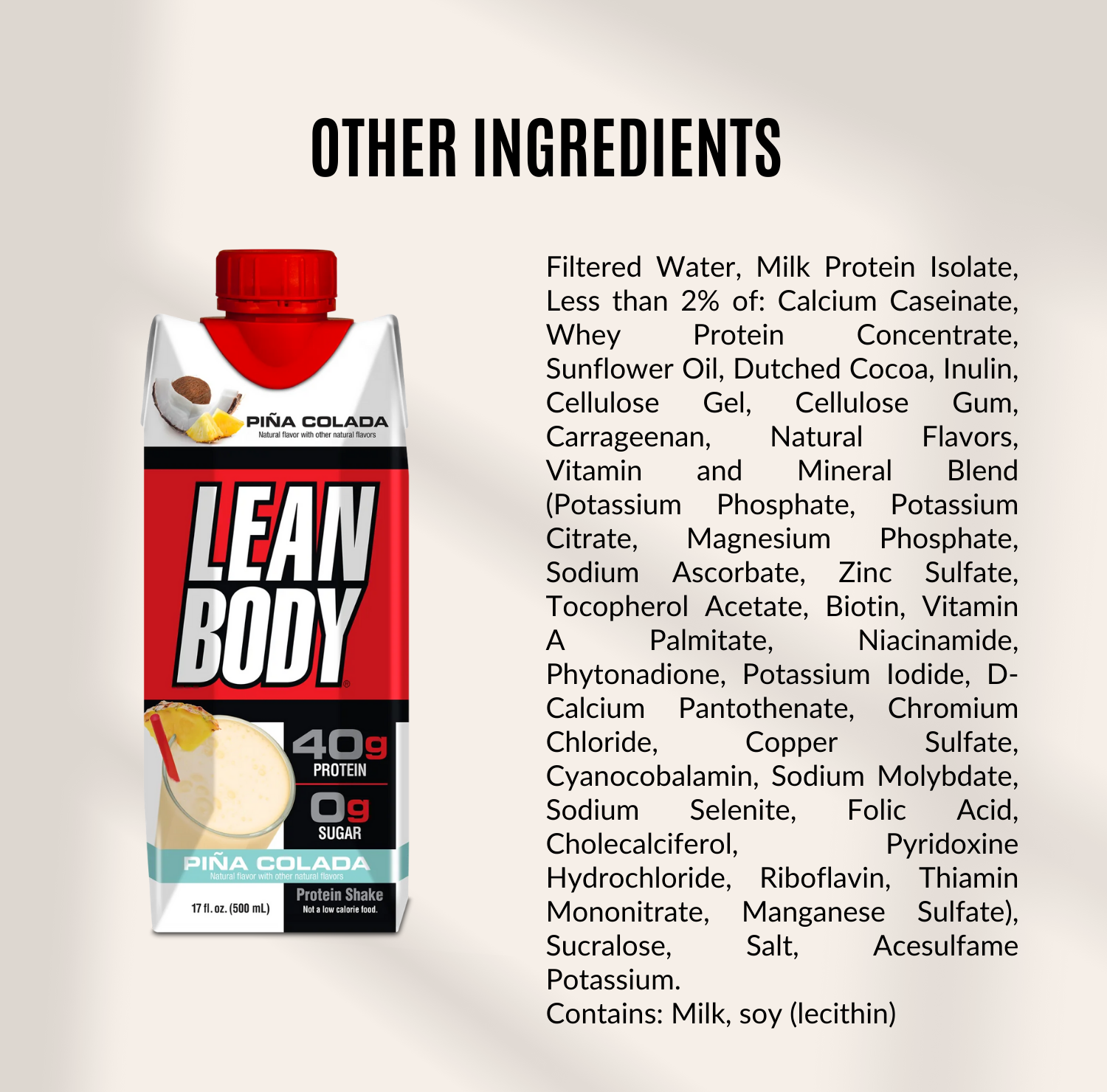 Labrada, Lean Body Ready-to-Drink Protein Shake, 500ml - Ultimate Sup Singapore