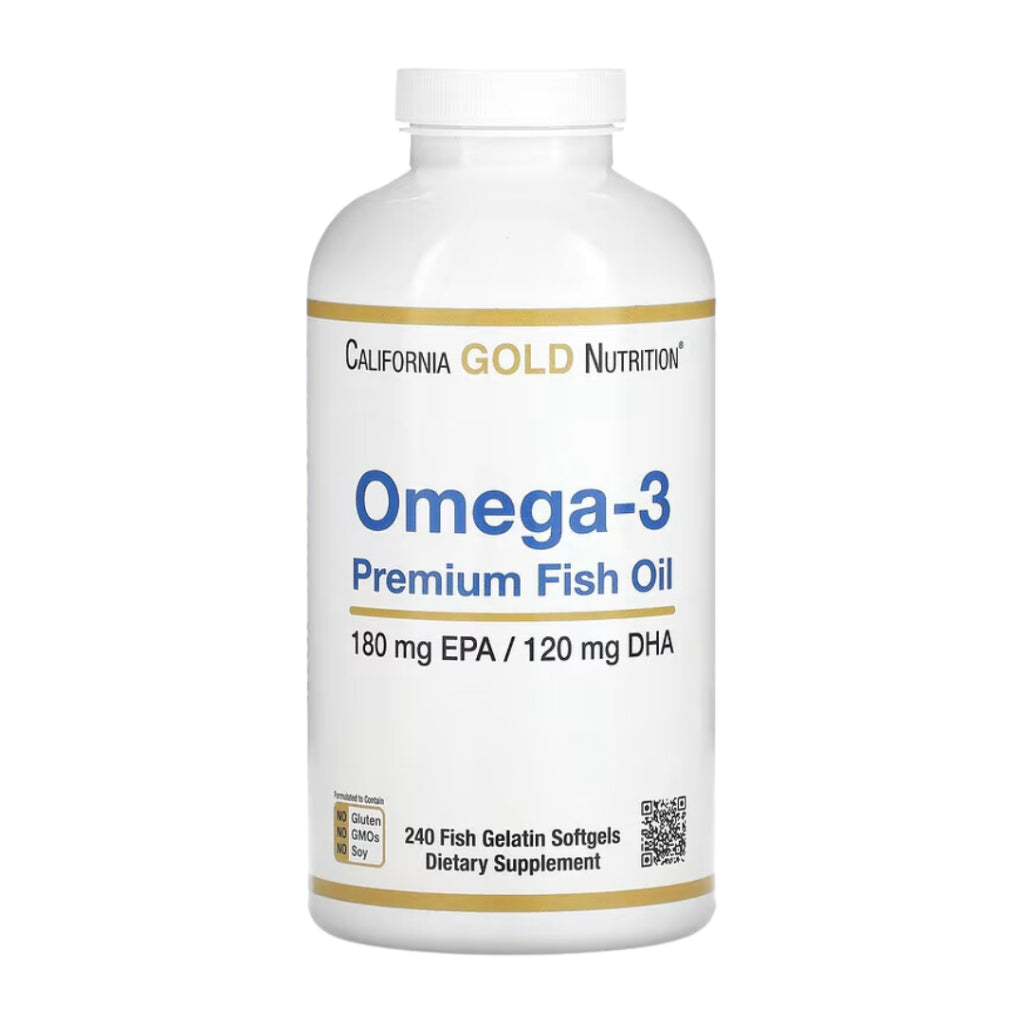 California Gold Nutrition, Omega-3, 100-240 Fish Gelatin Softgels - Ultimate Sup Singapore