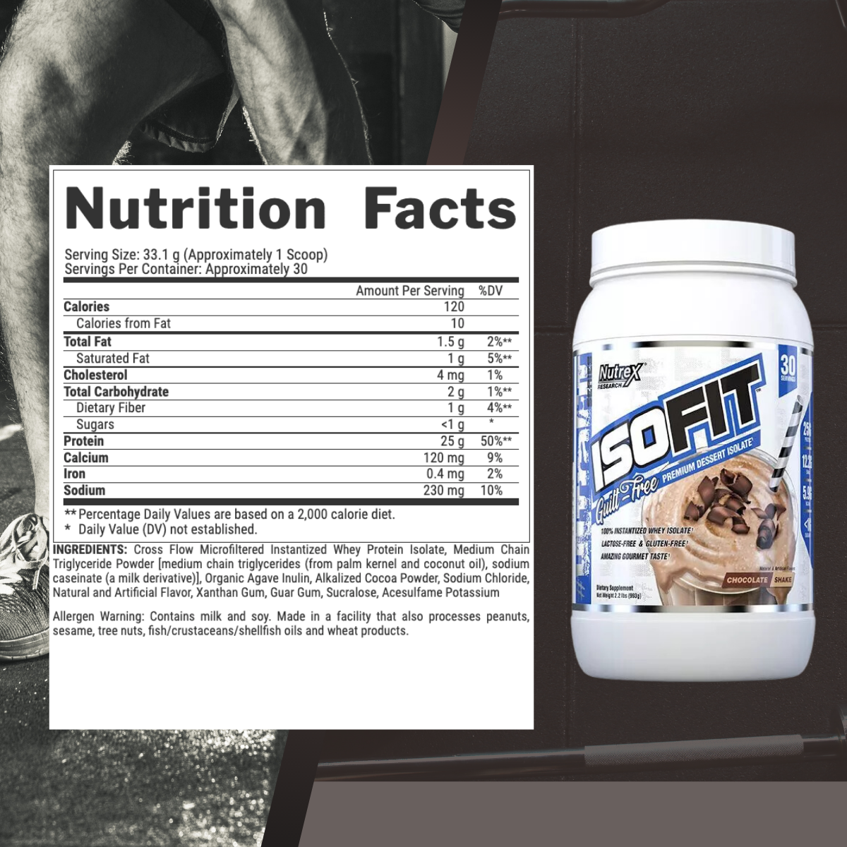 Nutrex Research, IsoFit Whey Protein Isolate, 30-70 Sers - Ultimate Sup Singapore