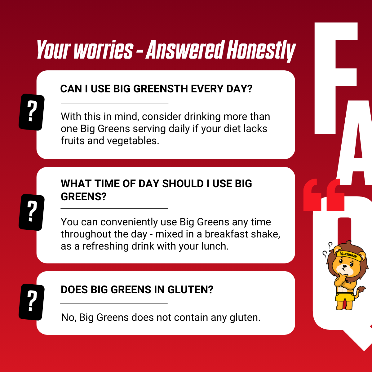 Mutant Big Greens, 40 Epic Superfoods, Spirulina, Probiotics, Muscle Recovery 30 servings - Ultimate Sup Singapore