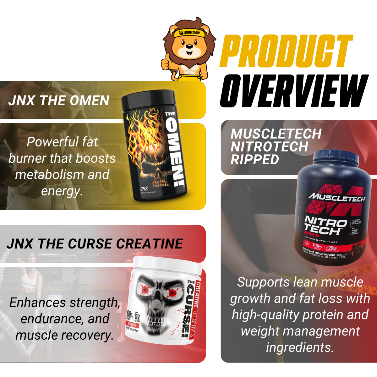 Ultimate, Burn & Build Stack, Muscle Fuel – Shred Fat, Build Muscle - Ultimate Sup Singapore
