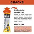 Science In Sport GO Isotonic Energy Gels, Running Gels with 22 g Carbohydrates, Low Sugar, 6 - 30 pack, 60 ml Per Serving - Ultimate Sup Singapore