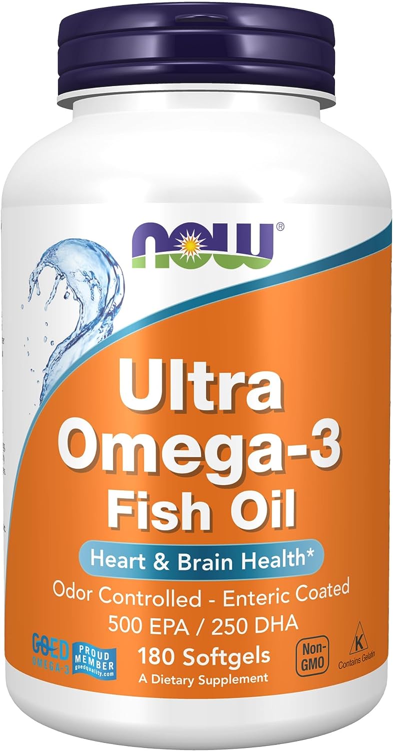 Now Foods, Ultra Omega-3, Fish Oil, 90 - 180 Softgels - Ultimate Sup Singapore