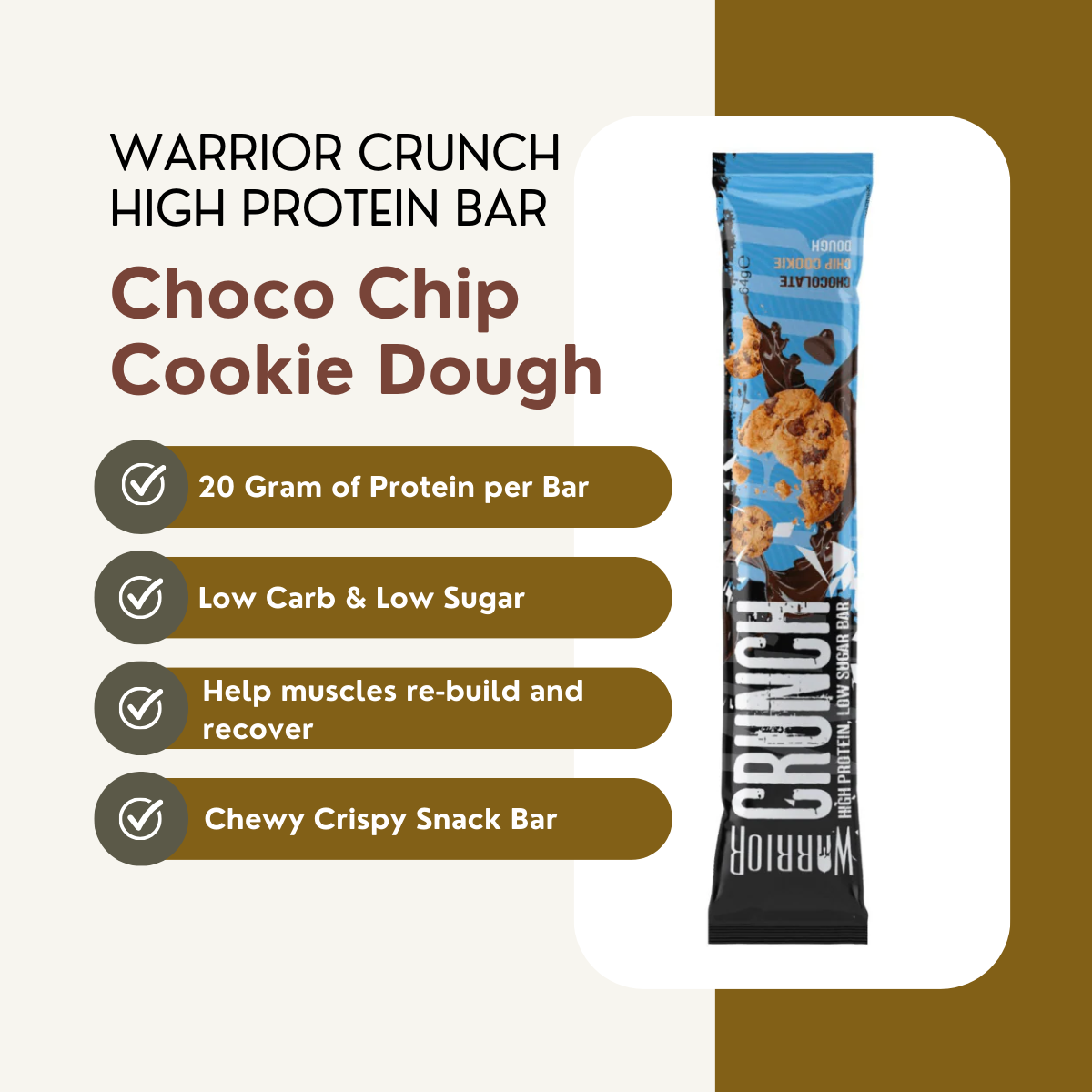 Protein Bar Low Carb, Various Brands and Assorted Flavors, 1pcs