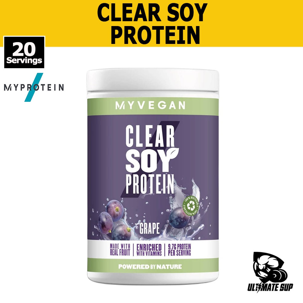 Myprotein Clear Soy Protein, Vegan Protein Powder, Soy Protein Isolate, Gain Weight, Added Vitamin C, 20 sers - Ultimate Sup Singapore