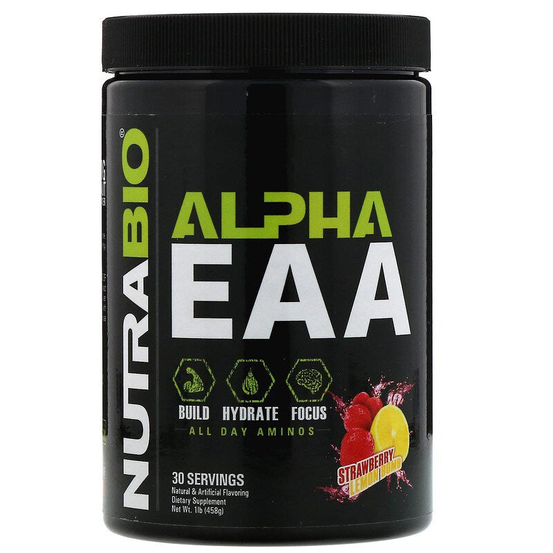 NutraBio, Labs Alpha EAA Build Muscle Enhance, 8g