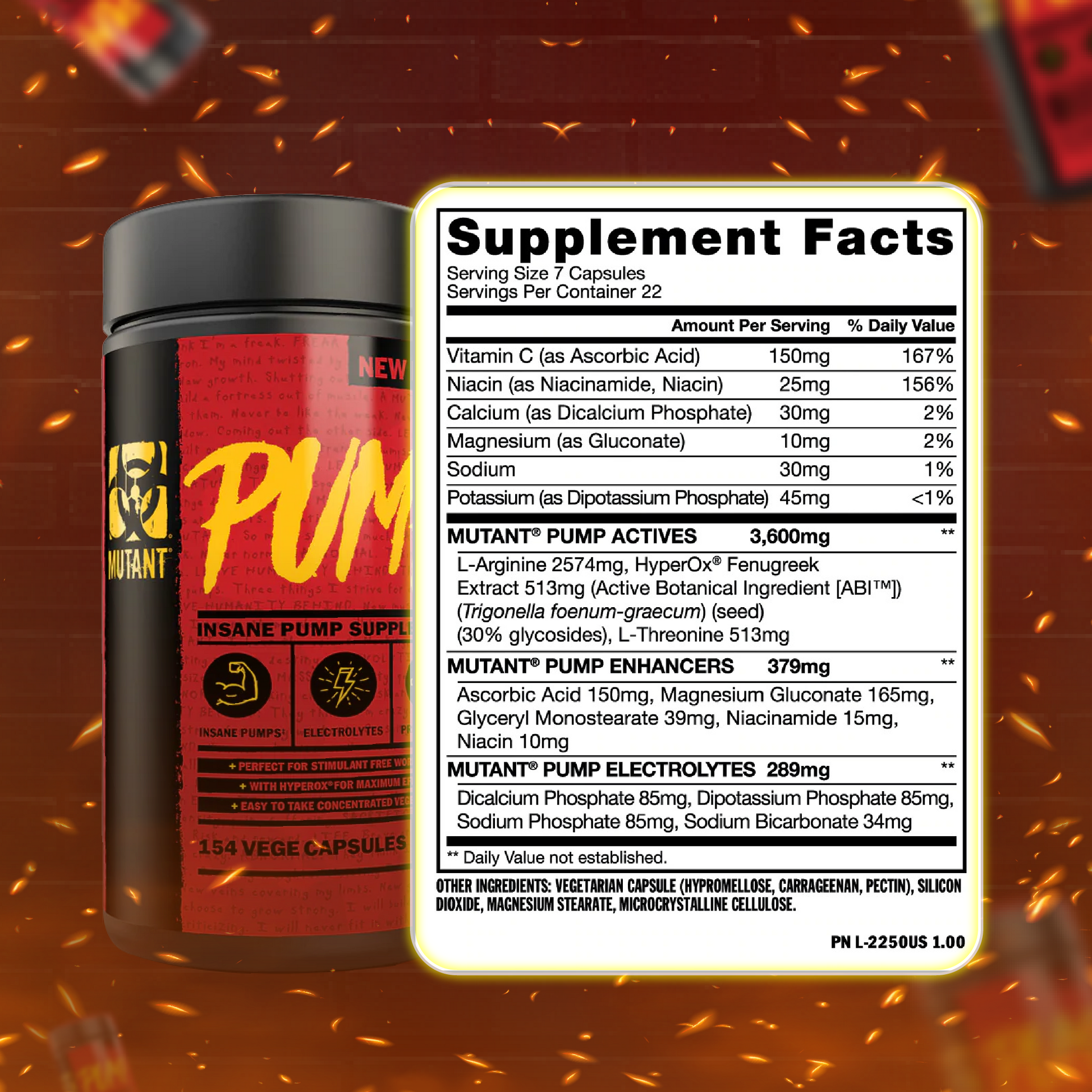 Mutant PUMP 154 capsules - Ultimate Sup Singapore