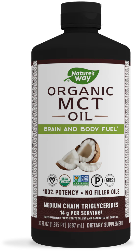 Nature's Way, Organic MCT Oil | Supports Ketogenic Diets | Promote Weight Loss, 480 ml - Ultimate Sup Singapore