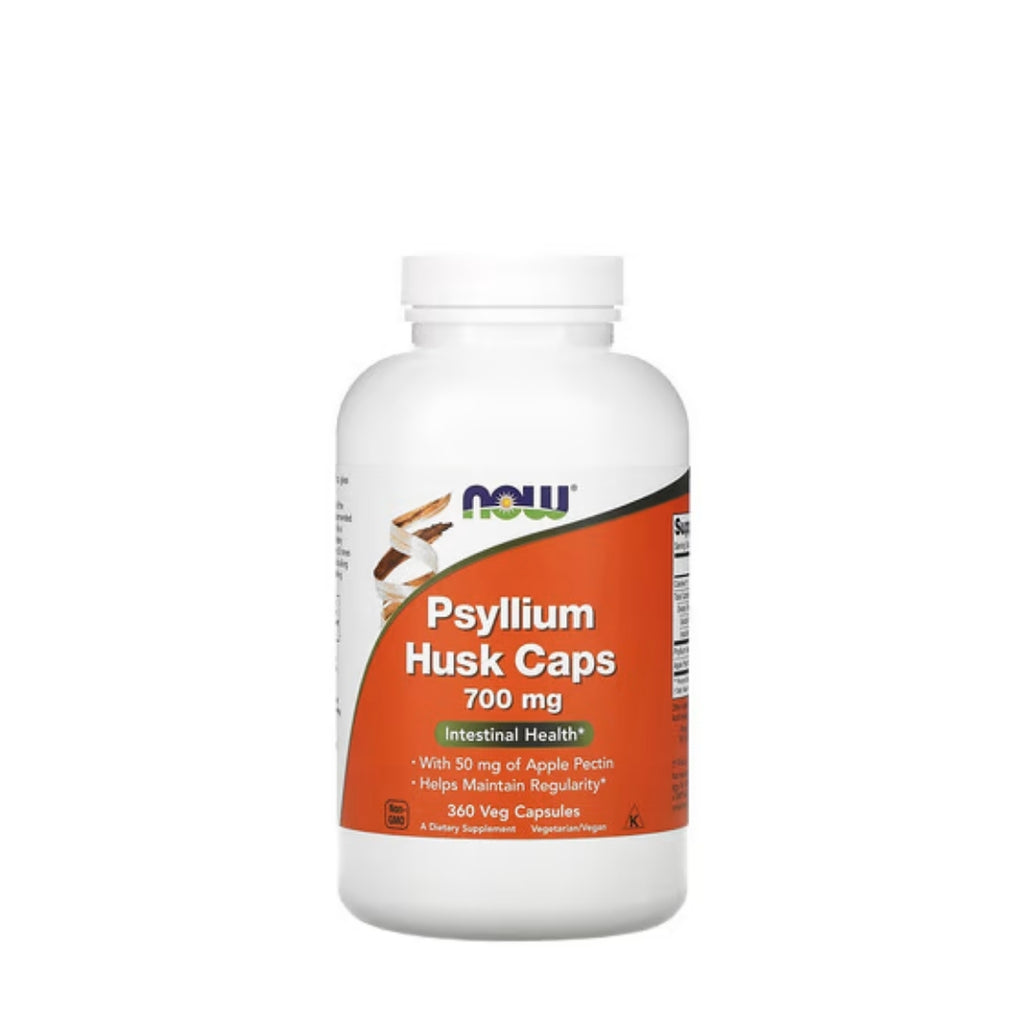 NOW Foods, Psyllium Husk Caps, 700 mg, Apple Pectin - 360 caps