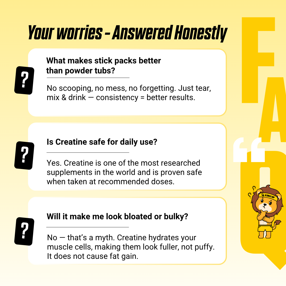 Raw Nutrition, Essentials, Creatine Monohydrate, Unflavored, 30 Stick Packs, 0.18 oz (5.1g) Each - Ultimate Sup Singapore