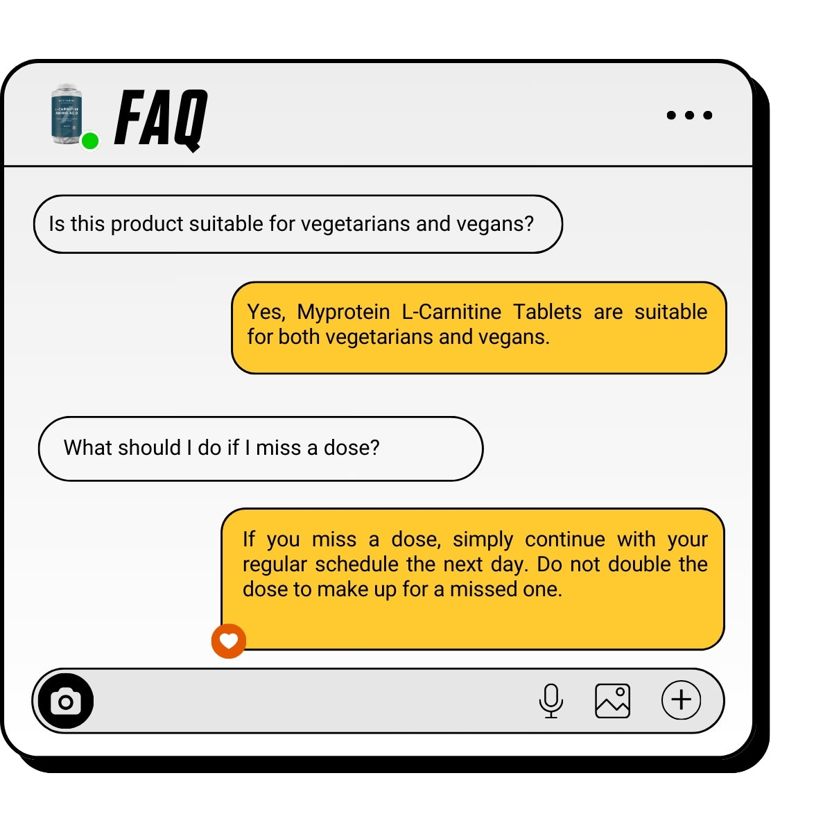 Myprotein L-Carnitine Tablets, 1000mg Carnitine, Amino Acid, Support Fat Burning, Muscle Recovery, 90-180 tablets - Ultimate Sup Singapore