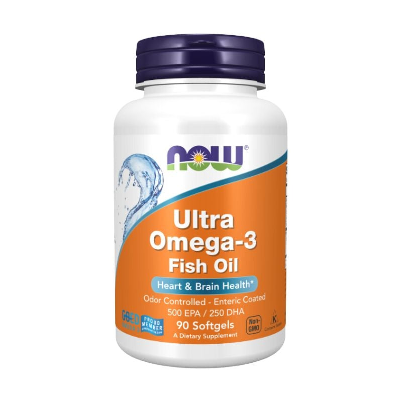 Now Foods, Ultra Omega-3, Fish Oil, 90 - 180 Softgels - Ultimate Sup Singapore